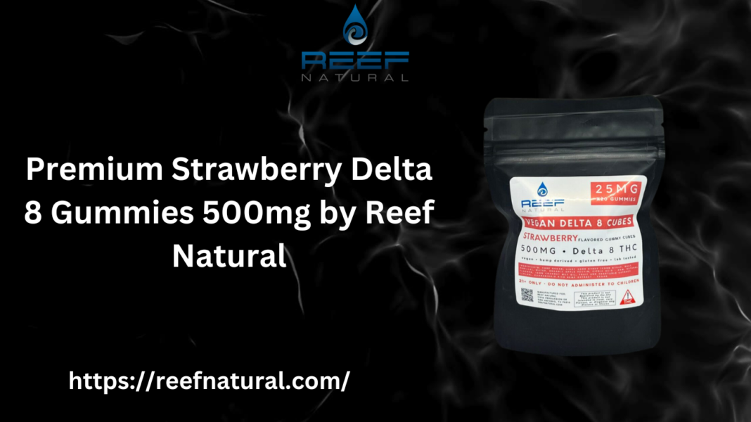 Strawberry Delta 8 Gummies 500mg