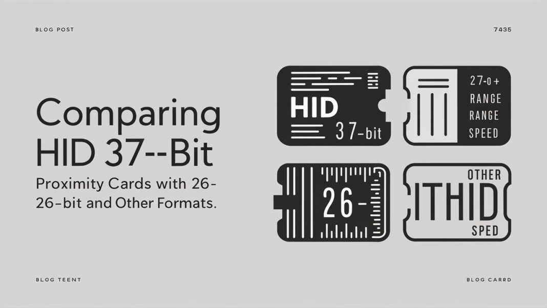 Comparing HID 37-Bit Proximity Cards with 26-Bit and Other Formats