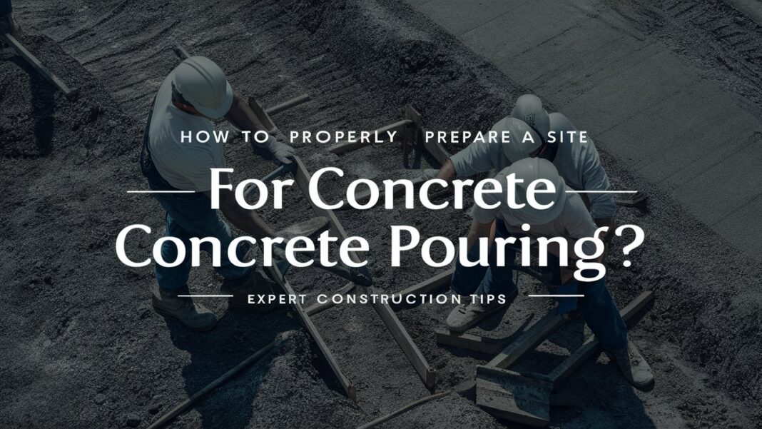 How to Properly Prepare a Site for Concrete Pouring?