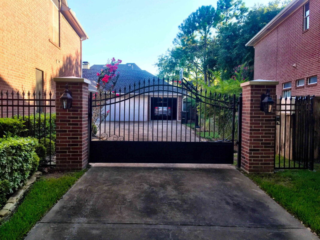 Wrought iron gates