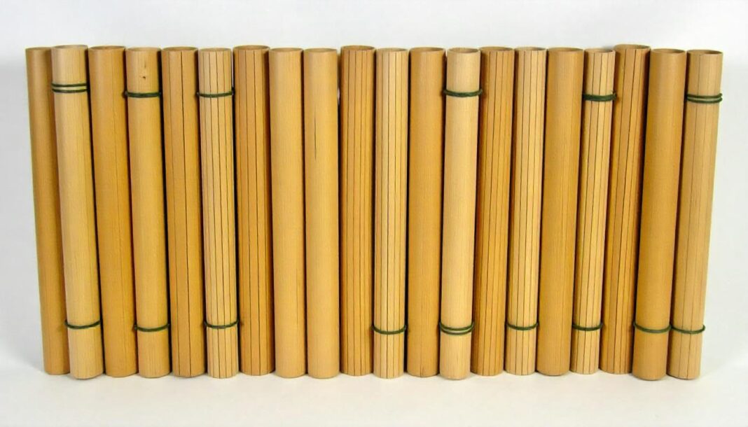 Rolled Bamboo Fence